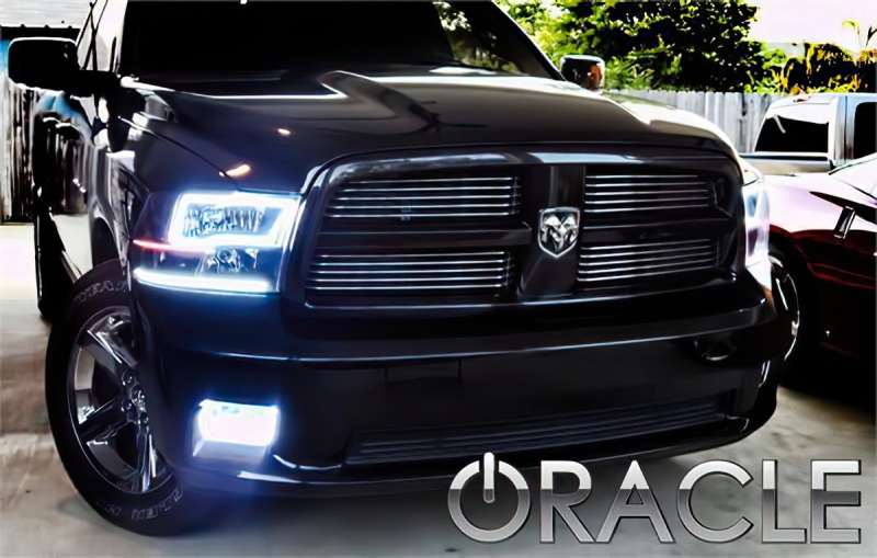 Oracle 09-15 Ram 1500 Sport Surface Mount LED Fog Light Halo Kit - ColorSHIFT