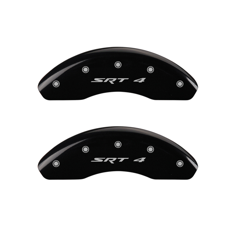 MGP 4 Caliper Covers Engraved Front & Rear SRT4 Black finish silver ch thumbnail 4