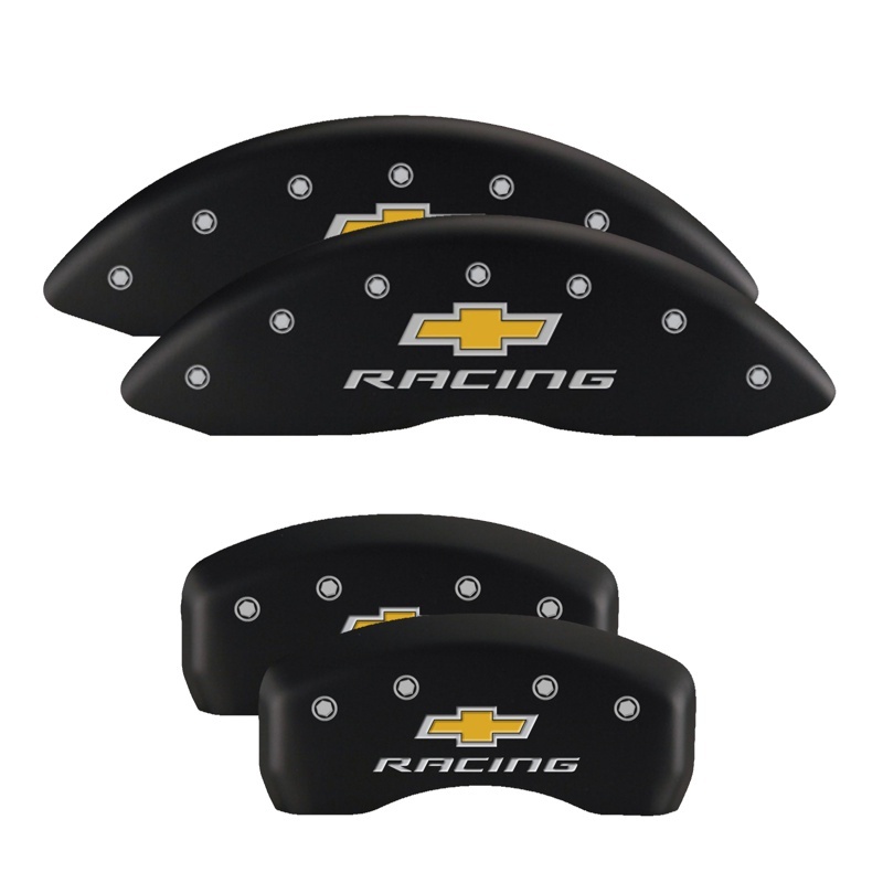 MGP 4 Caliper Covers Engraved Front & Rear MGP Black finish silver ch thumbnail 5
