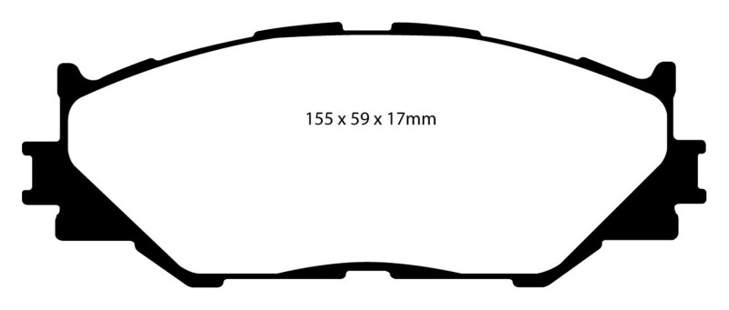 EBC S9 Brake Pad and Rotor Kit (1x ebcUSR7223, 1x ebcDP41772R) thumbnail 5