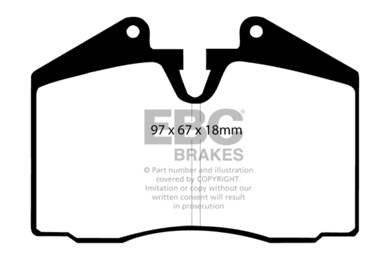 EBC 86-91 Porsche 928 5.0 Greenstuff Rear Brake Pads thumbnail 3