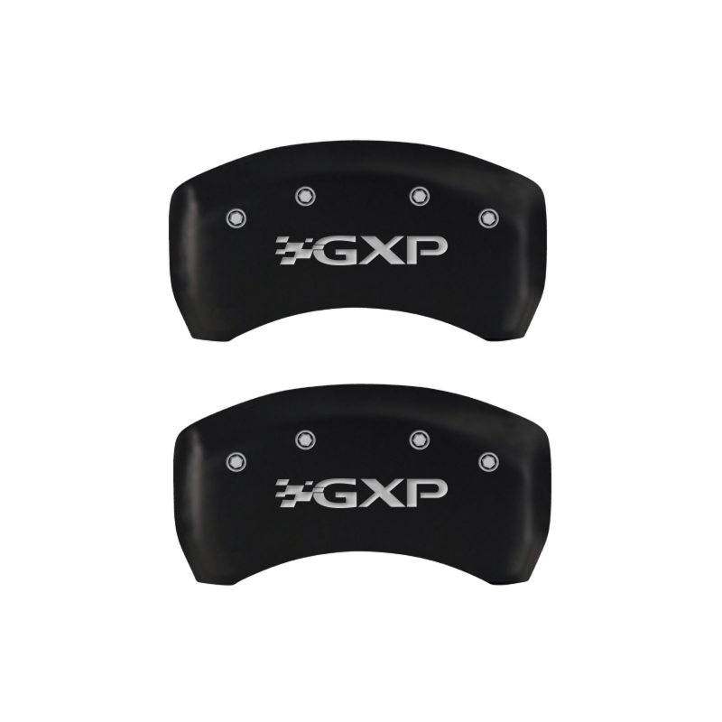 MGP 4 Caliper Covers Engraved Front Pontiac Engraved Rear GXP Red finish silver ch thumbnail 6