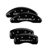 MGP 4 Caliper Covers Engraved Front & Rear Denali Black finish silver ch thumbnail 5