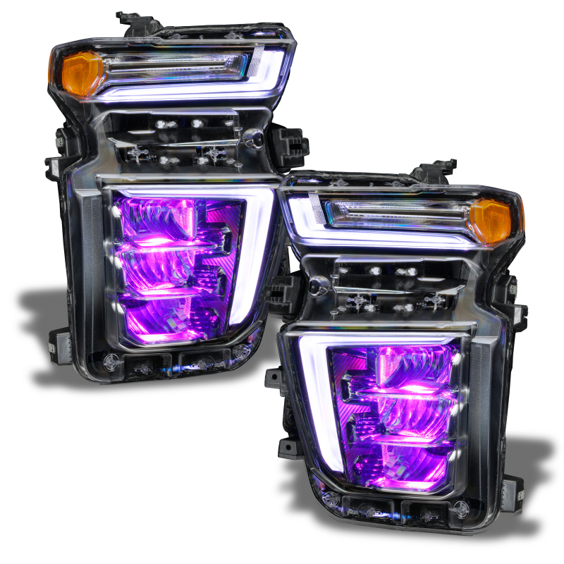 Oracle 20-21 Chevy Silverado HD 2500RGB Headlight Demon Eye Kit - w/o Controller thumbnail 8