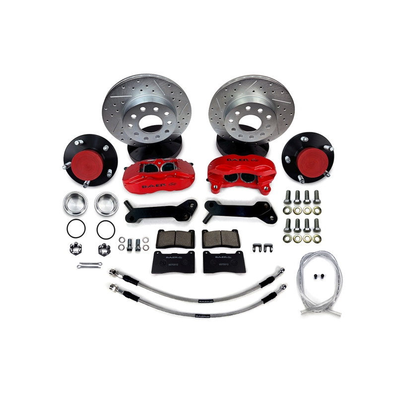 Baer Brakes 68-69 Ford Fairlane 11in SS4 Alum Hub Front SDZ Brake Kit - Grabber Blue