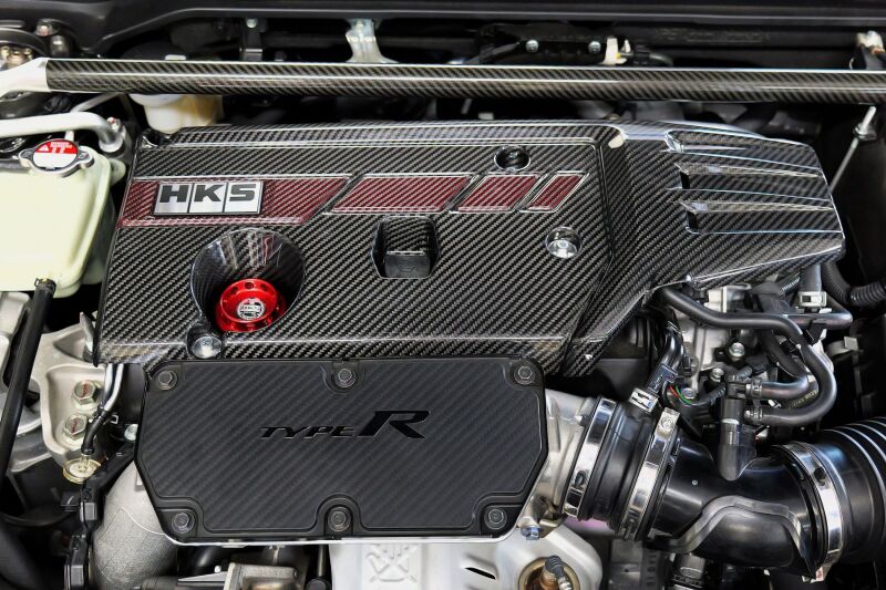 HKS Honda Civic Type R (FL5/FK8) Dry Carbon Fiber Engine Cover thumbnail 3