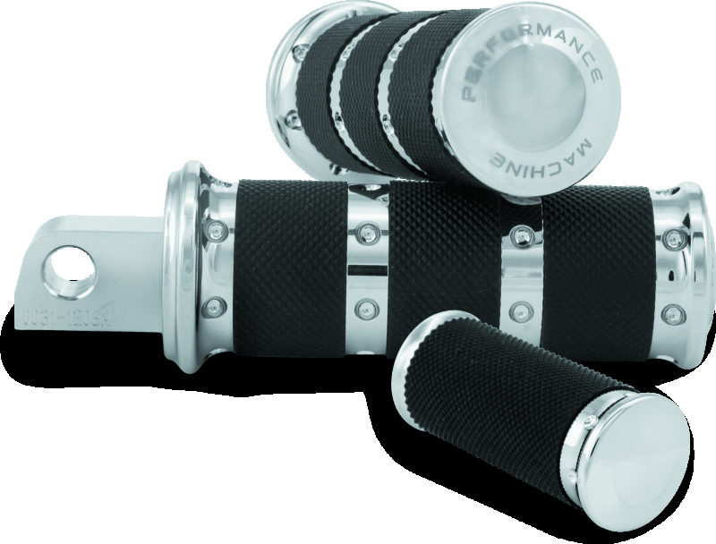 Performance Machine Footpegs XLS - Chrome thumbnail 2