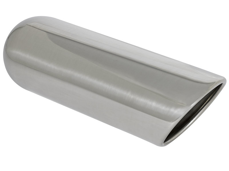 aFe MACH Force XP Exhausts Tips SS-304 EXH Tip 3In x 4Out x 12L Sgl-Ang Weld On thumbnail 4