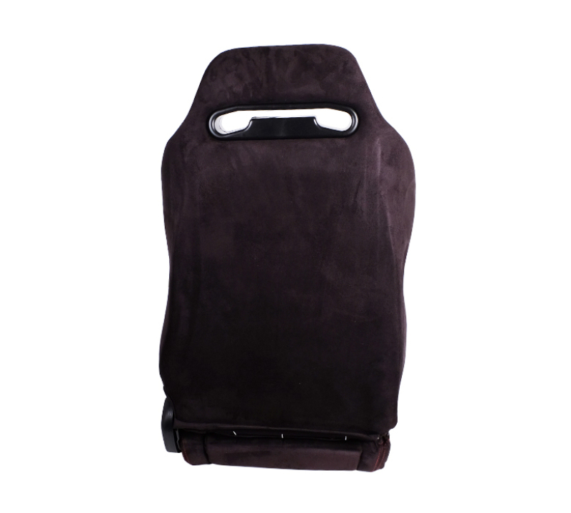 NRG Sport Seats (Pair) Type-R Suede w/NRG Logo - Black w/Red Stitching thumbnail 7
