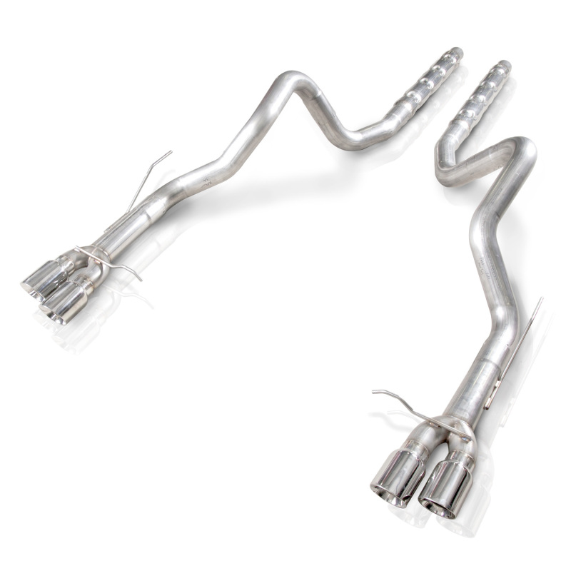 Stainless Works 2013-14 Ford Shelby GT500 3in Catback Retro Chambered Mufflers Resonator Delete thumbnail 4