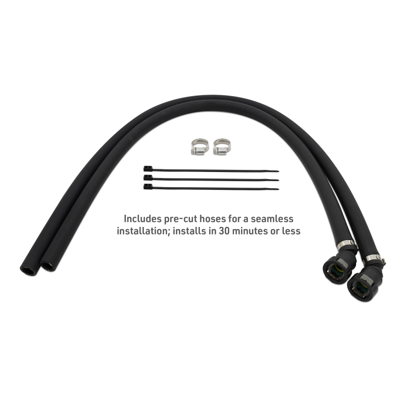 Mishimoto 2025+ RAM 1500 3.0L Hurricane Baffled Oil Catch Can Kit - Black