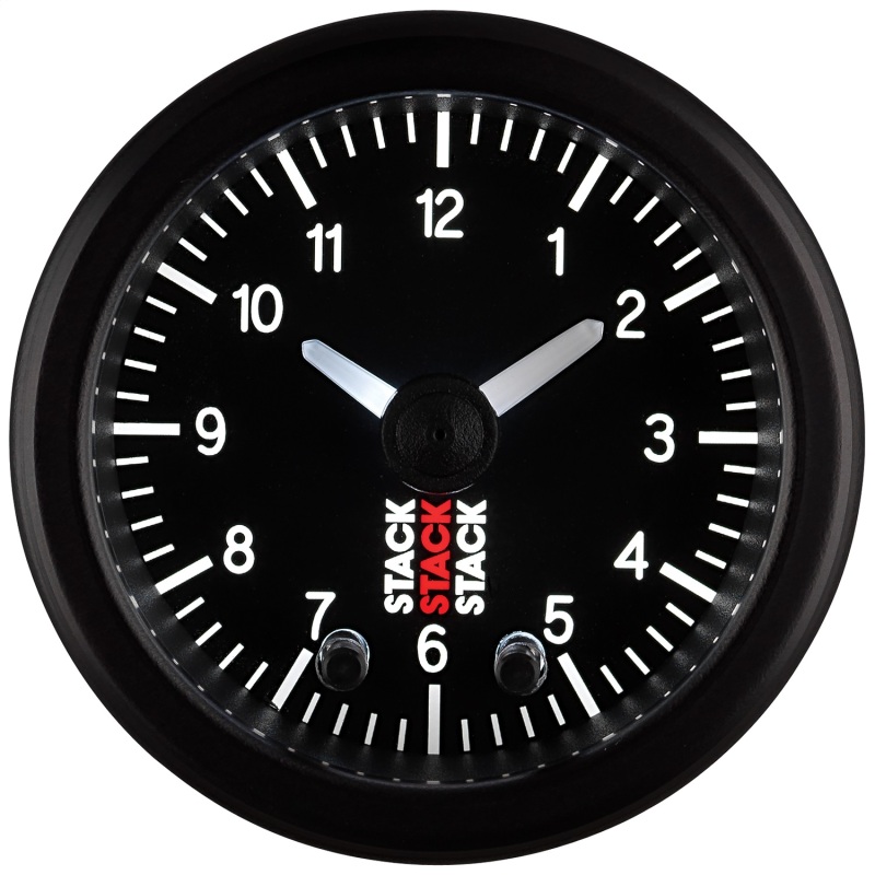 Autometer Stack Analog Clock Gauge - Black thumbnail 4