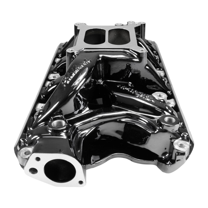 Edelbrock Performer RPM Air-Gap Intake Manifolds 7581-BP Manifold, Air Gap, Dual Plane, Black Plasma Coated, Natural, Square Bore, Ford, 351W, Each thumbnail 5