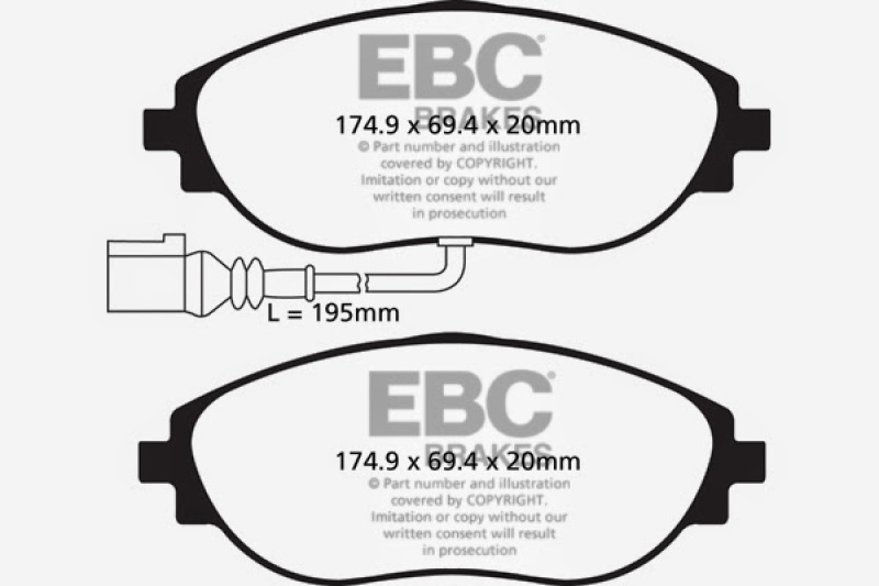 EBC S9 Brake Pad and Rotor Kit (1x ebcUSR7612, 1x ebcDP42127R) thumbnail 9