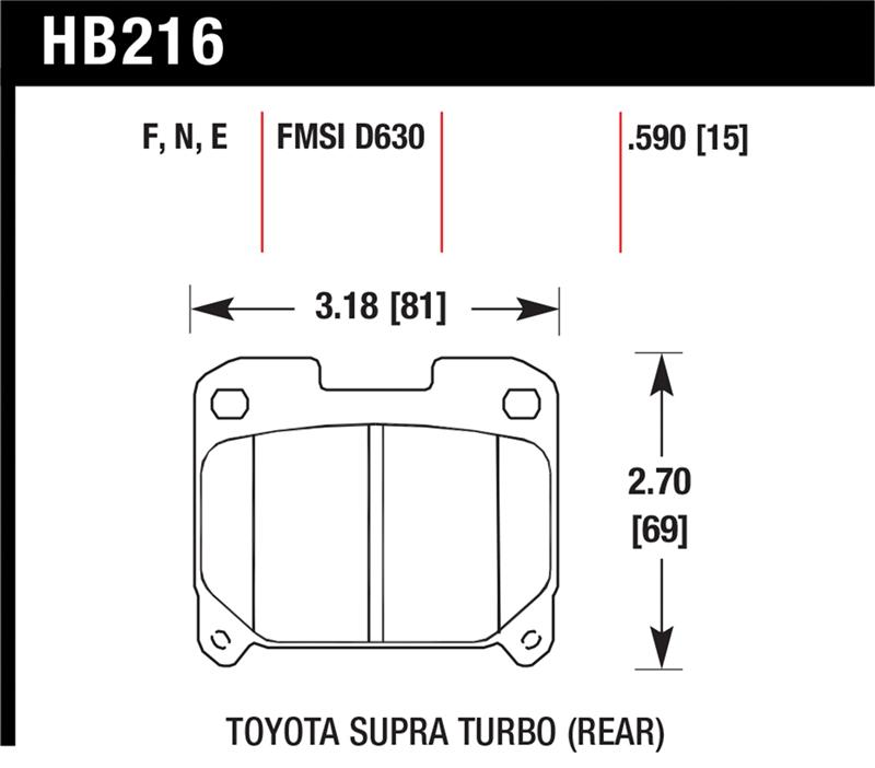 HAWK HPS Brake Pad Sets