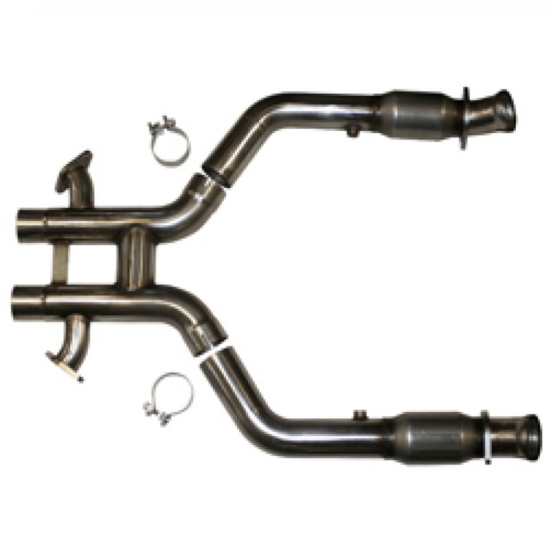 Kooks 12-13 Ford Mustang GT 5.0L 4V -302 Boss Edition 3in x 2 3/4in OEM Cat H Pipe SS thumbnail 3