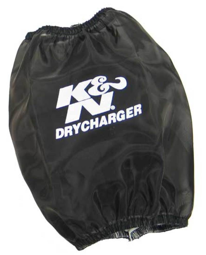 K&N Black Drycharger Round Tapered Air Filter Wrap 5.5in Base ID x 4.5in Top ID x 6.5in H thumbnail 2