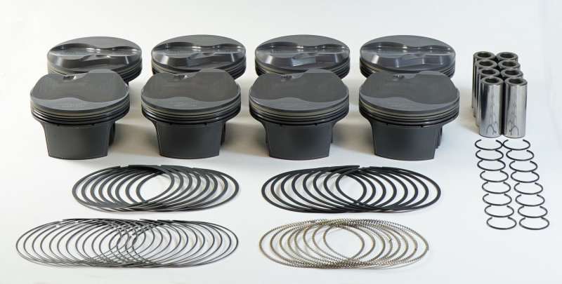 Mahle MS Piston Set GM LS 365ci 4.005in Bore 3.622stk 6.125in Rod .927 Pin 12cc 11.9 CR Set of 8 thumbnail 2