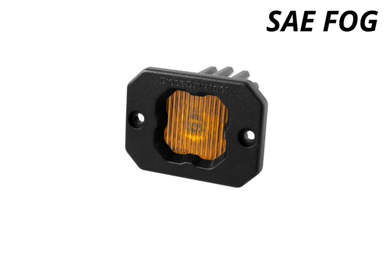 Diode Dynamics Stage Series C1 LED Pod - Yellow SAE Fog Flush ABL Each thumbnail 5