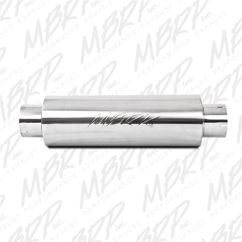 MBRP Universal Quiet Tone Muffler 5in Inlet /Outlet 8in Dia Body 31in Overall thumbnail 6