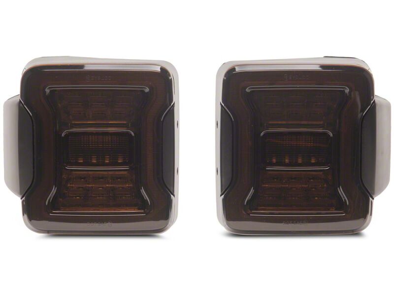 Raxiom 07-18 Jeep Wrangler JK Axial Series JL Style LED Tail Lights- Black Housing- Smoked Lens thumbnail 9