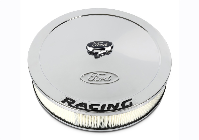 Ford Racing Air Cleaner Kit - Chrome w/ Black Emblem thumbnail 4