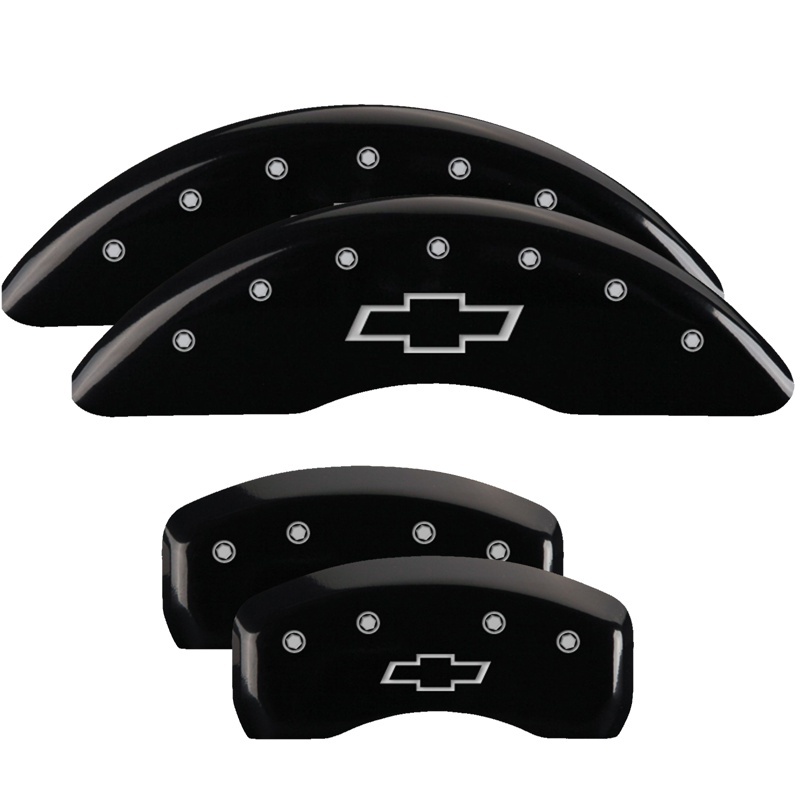 MGP 4 Caliper Covers Engraved Front & Rear MGP Black finish silver ch thumbnail 6
