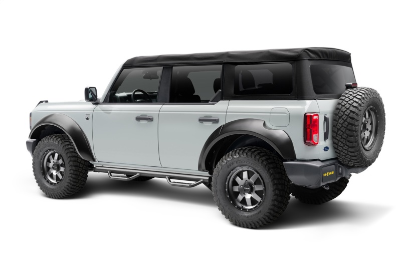 N-Fab 21-22 Ford Bronco 2 Door Wheel to Wheel 3in Nerf Step (1 Step) Tex. Black thumbnail 8