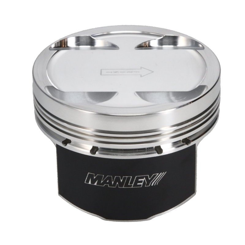 Manley 03-06 Mitsubishi Evo 8/9 4G63T 87mm +2.0mm Bore 8.5/9.0:1 Dish Pistons w/ Rings thumbnail 9