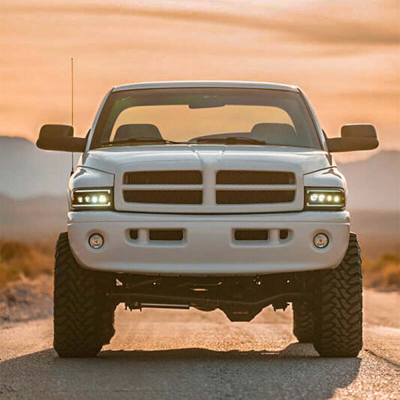 AlphaRex 94-01 Dodge Ram 1500 NOVA LED Headlights Chrome w/ Activ. Light Seq. Signal and SB DRL thumbnail 6