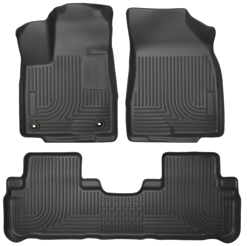 Husky Liners 14 Toyota Highlander Weatherbeater Black Front & 2nd Seat Floor Liners thumbnail 5