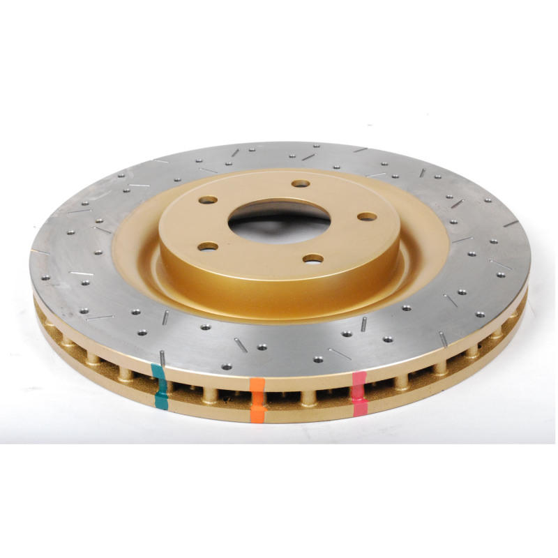 DBA HD Series 4000XS Brake Rotors DBA42990XS Disc Rotor, Cross-Drilled, Slotted, 4000 XS Series, Uni-Directional, Chevrolet, Corvette, Front, Each thumbnail 7