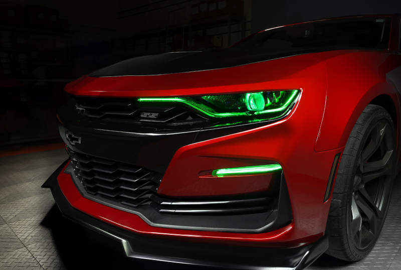Oracle 19-21 Chevy Camaro SS/RS RGBW+A Headlight DRL Upgrade Kit - ColorSHIFT 2 thumbnail 8