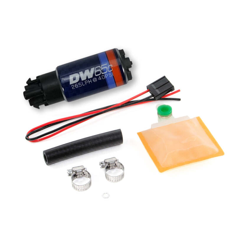 DeatschWerks 265 LPH DW65C Series Compact Fuel Pump w/o Mounting Clips (w/ Universal Install Kit) thumbnail 3