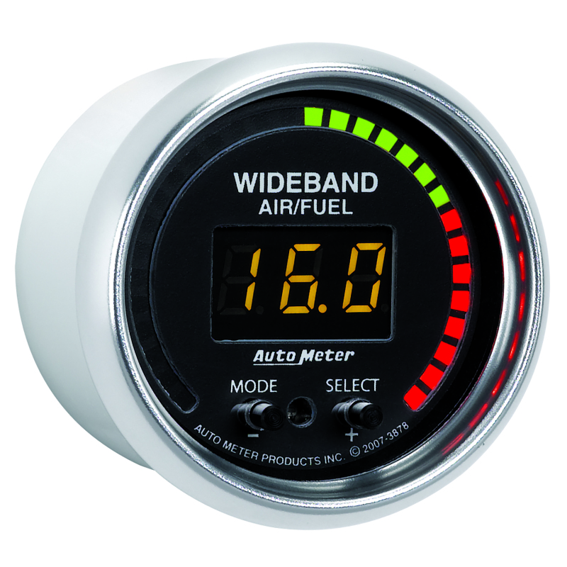 Autometer GS 52mm AFR or LAMBDA Digital Wideband Air/Fuel Ratio PRO Wideband A/F Kit thumbnail 8
