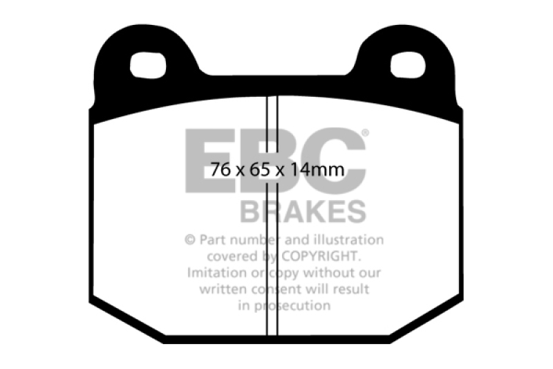 EBC 03-04 Infiniti G35 3.5 (Manual) (Brembo) Greenstuff Rear Brake Pads thumbnail 3