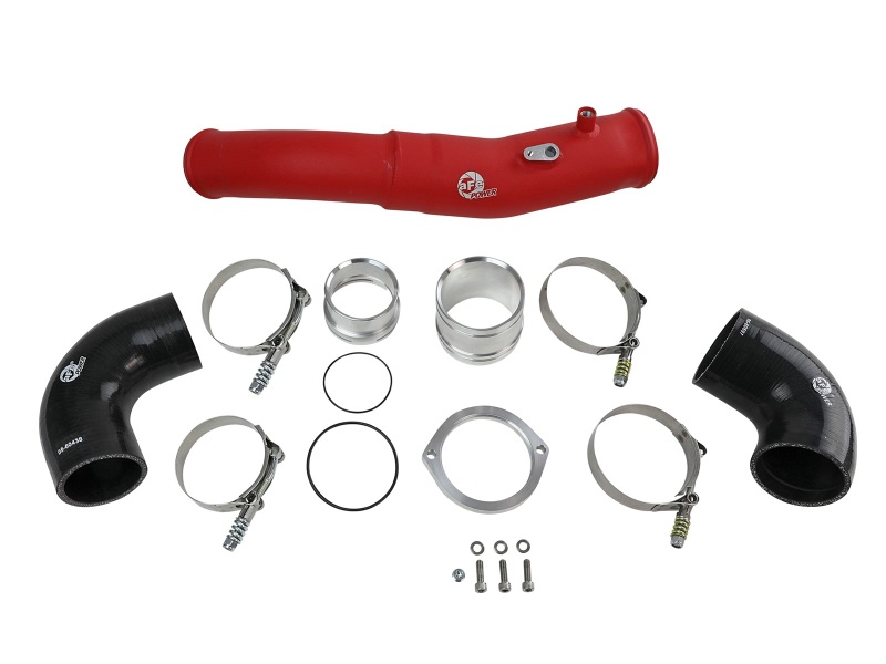 BladeRunner 2-1/2 IN Aluminum Hot Charge Pipe Red