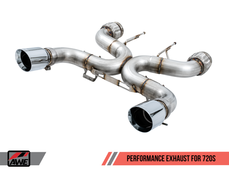 AWE Tuning McLaren 720S Performance Exhaust - Chrome Silver Tips thumbnail 4