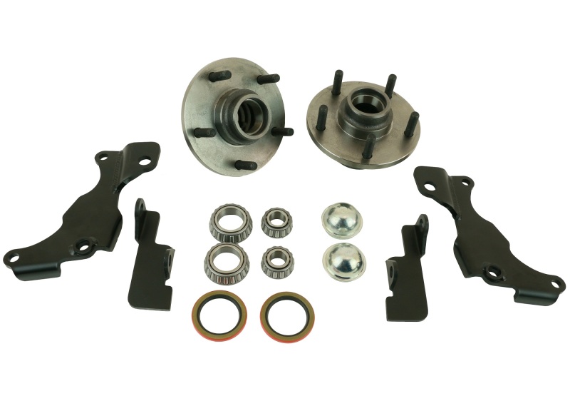 Front stock brake retention kit for 1963-1982 corvette. For use with TruTurn.