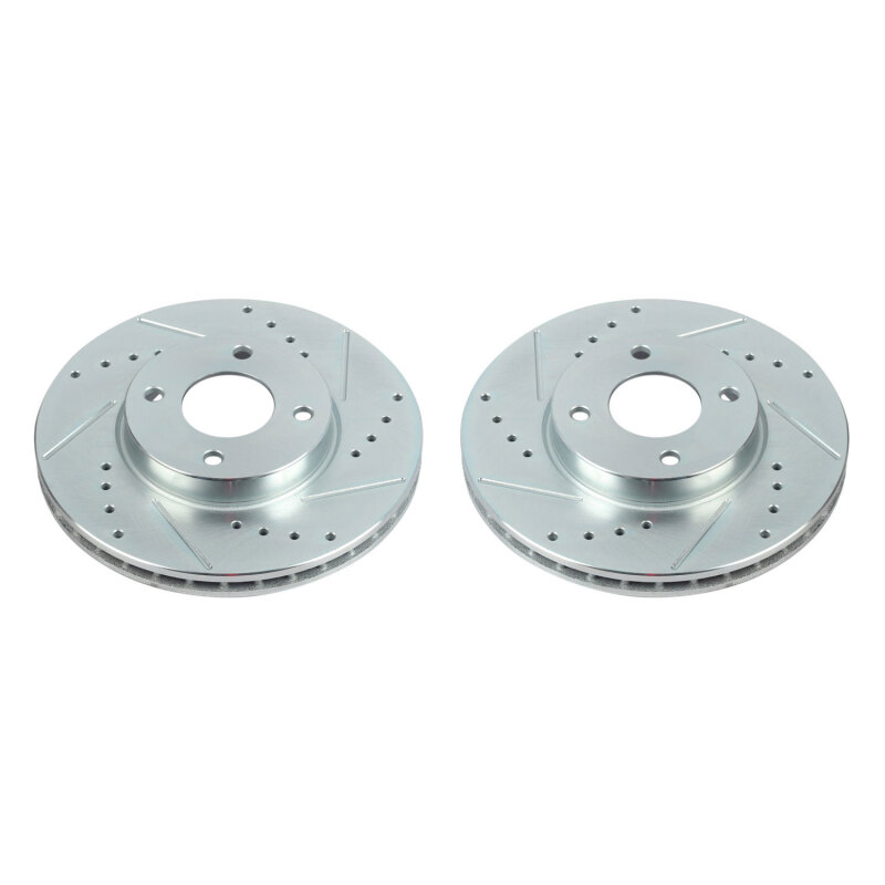 Power Stop 18-19 Nissan Kicks Front Evolution Drilled & Slotted Rotors - Pair