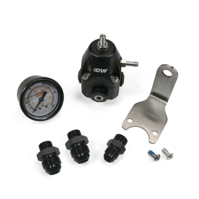 DeatschWerks DWR1000C AFPR + Pressure Gauge + 6AN & 8AN fittings - Anodized Black thumbnail 2
