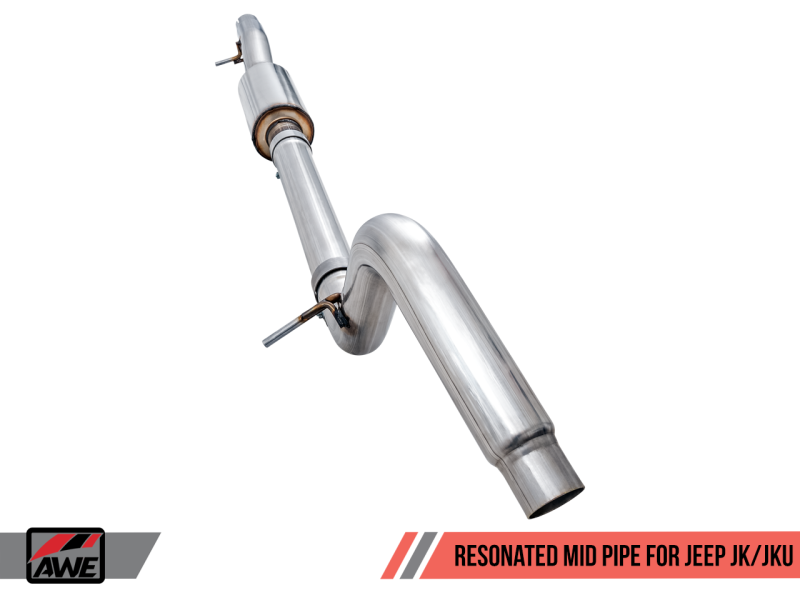 AWE Tuning 07-18 Jeep Wrangler JK/JKU 3.6L Resonated Mid Pipe thumbnail 6