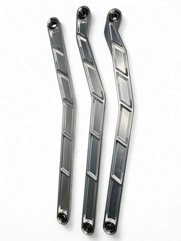 Elektric Offroad 2017+ Can-Am X3 Maverick High Clearance Radius Rods In Clear Finish For 72In