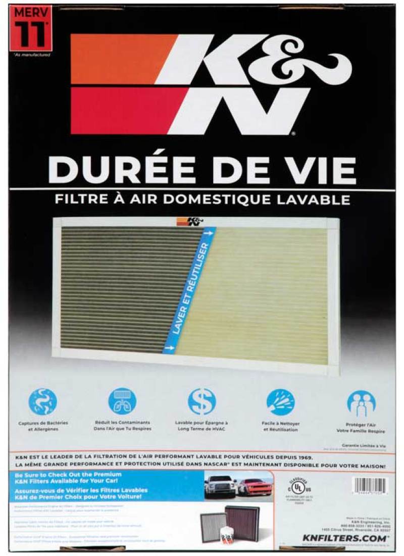 K&N HVAC Filter - 14 x 20 x 1 thumbnail 4