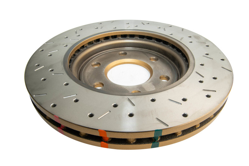 DBA HD Series 4000XS Brake Rotors DBA42310XS Disc Rotor, Cross-Drilled, Slotted, 4000 XS Series, Uni-Directional, Nissan, Front, Each thumbnail 4