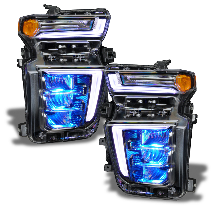 Oracle 20-21 Chevy Silverado HD 2500RGB Headlight Demon Eye Kit - w/o Controller thumbnail 9
