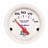 Autometer Ultra-Lite 2-1/16in Electric 100 PSI Oil Pressure Gauge Marine White thumbnail 6