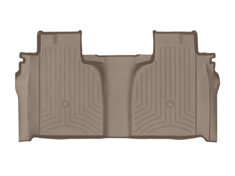 WeatherTech 2019+ Chevrolet Silverado 1500 Crew Cab (1st Row Bucket Seats) Rear FloorLiner - Tan