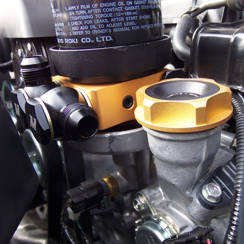 Mishimoto Oil Sandwich Plate w/ Rear-Mounted Thermostat thumbnail 8
