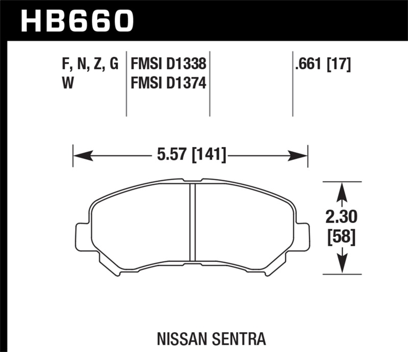Hawk 09-10 Nissan Maxima / 08-10 Rogue / 07-09 Sentra SE-R / 10 Sentra SE-R M/T Performance Cerami thumbnail 6